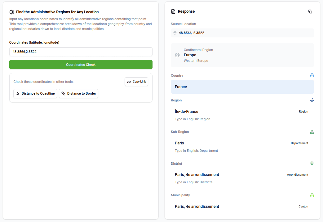 Location hierarchy analysis visualization