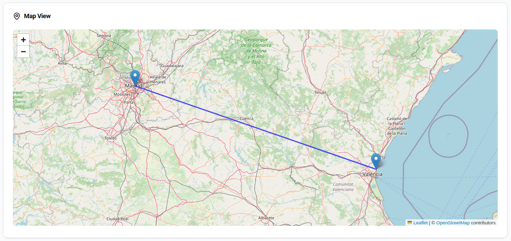 Coastal distance analysis visualization