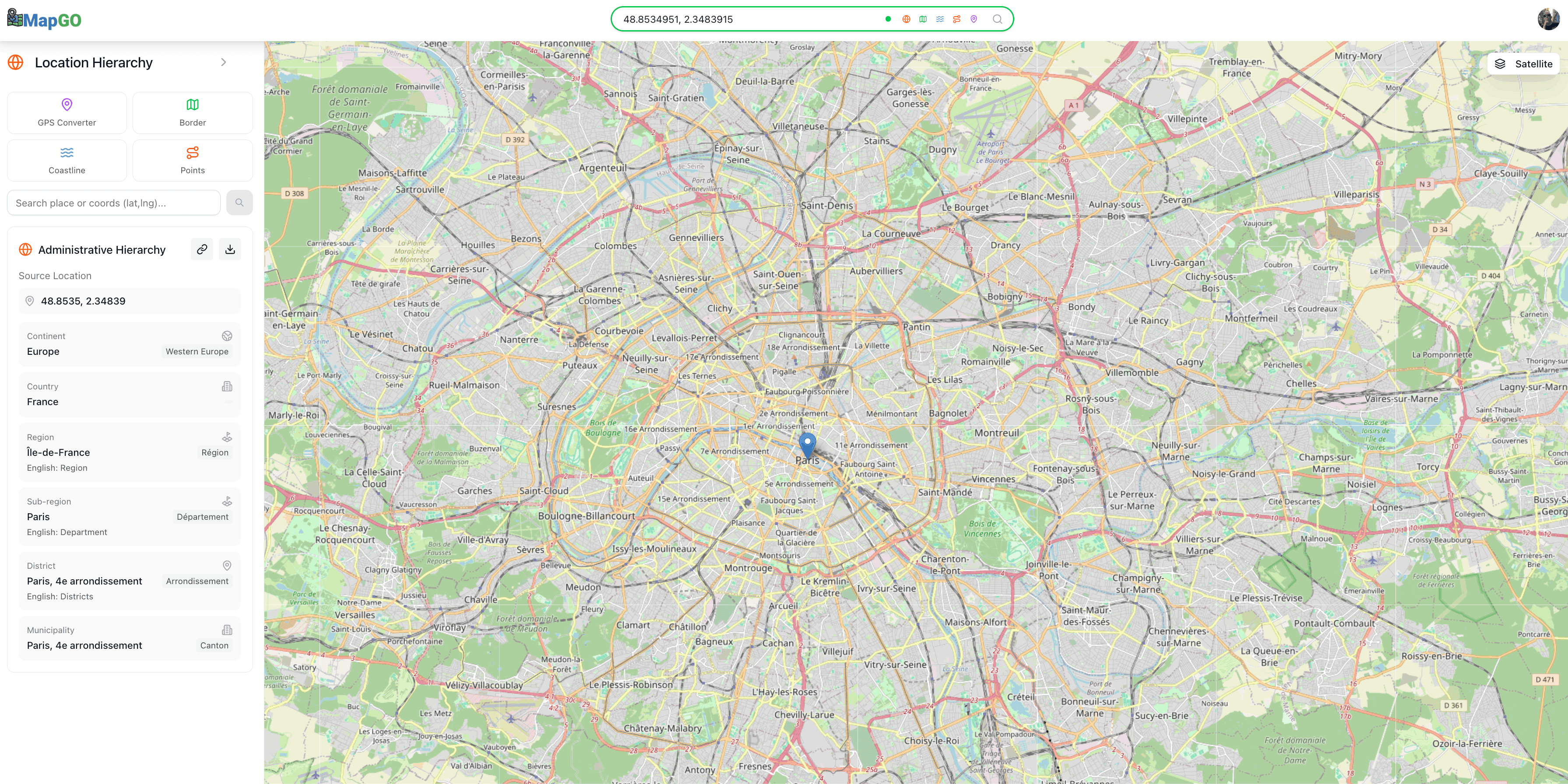 Streamline Geographic Data Analysis with MapGO's Location Hierarchy